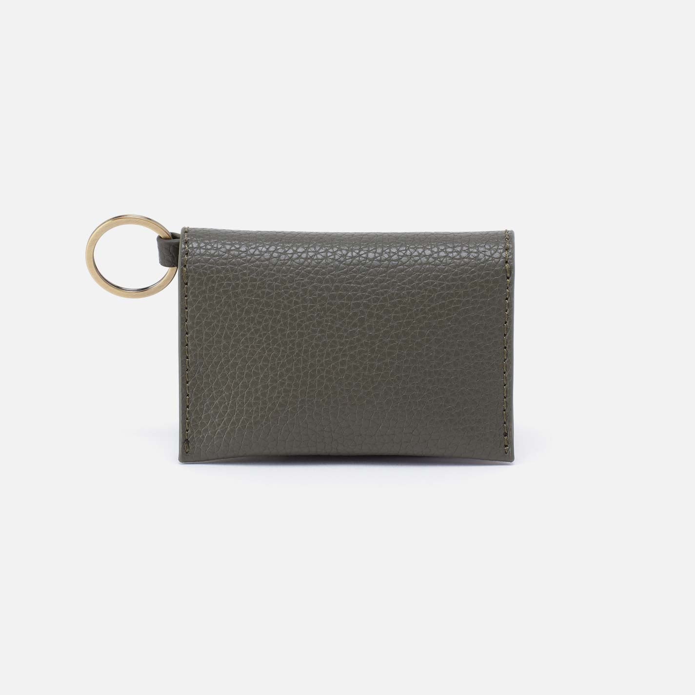 Vida Card Case in Micro Pebbled Leather – Desert Palm