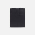 Vida Vertical Laptop in Micro Pebbled Leather – Black