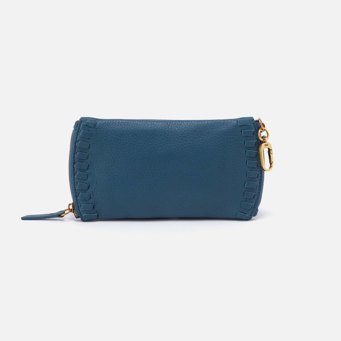 Spark Double Eyeglass Case in Pebbled Leather – Peacock Feather