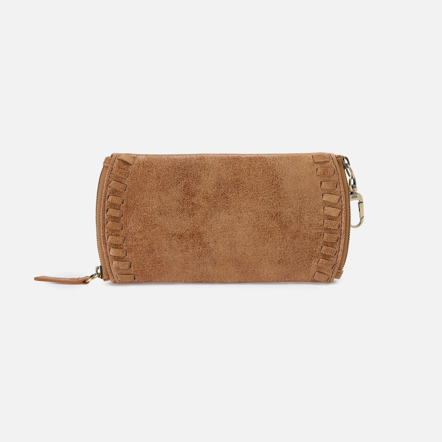 Spark Double Eyeglass Case In Buffed Leather – Whiskey