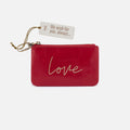Sentiment Pouch In Polished Leather – Flame