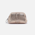 Nila Pouch In Metallic Leather – Cameo Quartz