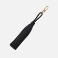Ziggy Tassel Swag in Pebbled Leather – Black