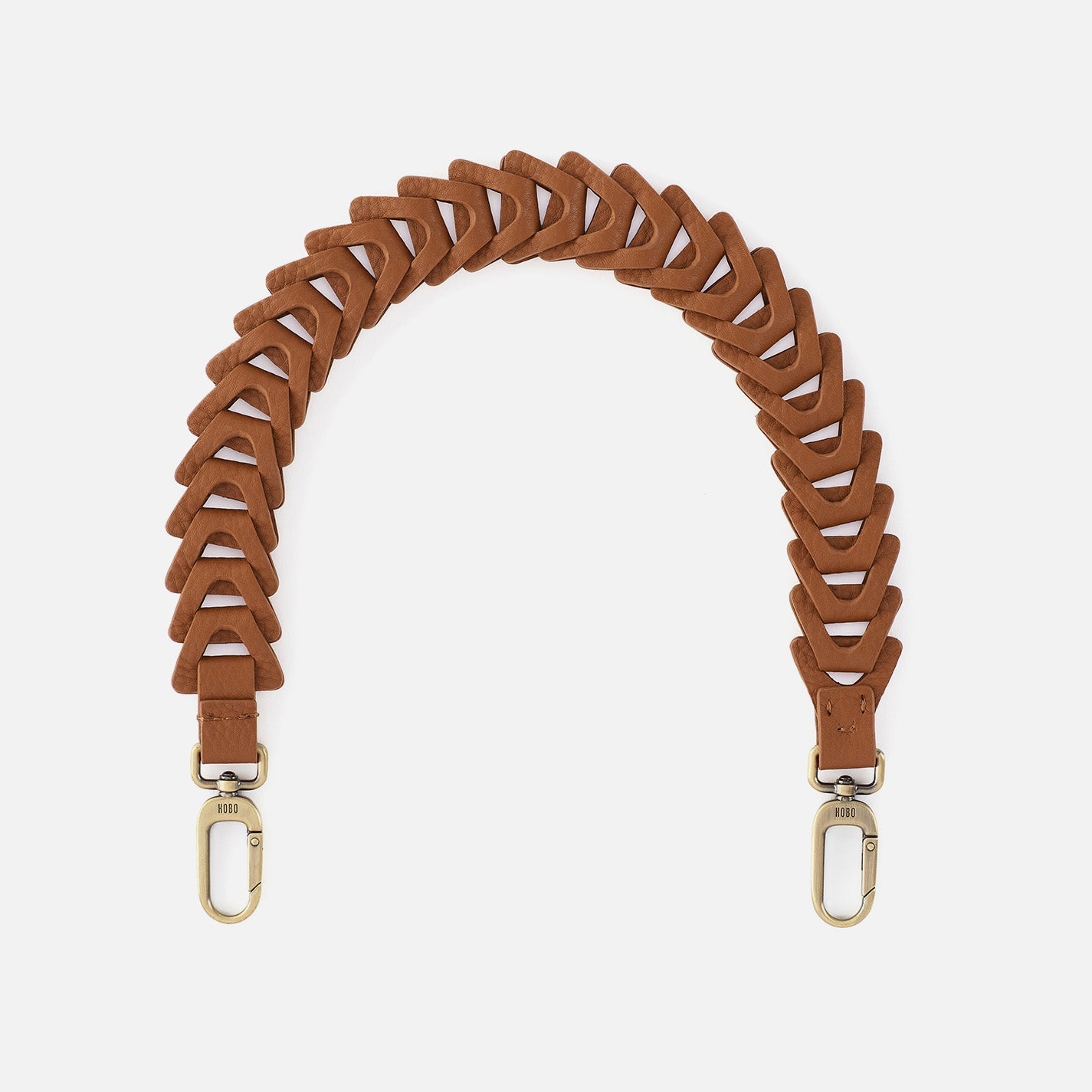 Petty Leather Link Strap in Pebbled Leather – Warm Honey