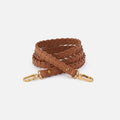 Thin Braided Strap in Pebbled Leather – Warm Honey