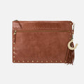 Digital Nomad Large Sleeve in Buffed Leather – Burnished Saddle