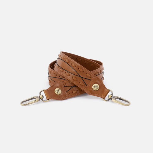 Country Road Guitar Strap in Polished Leather – Truffle