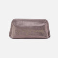 Beauty Brush Case in Metallic Leather – Pewter Spur