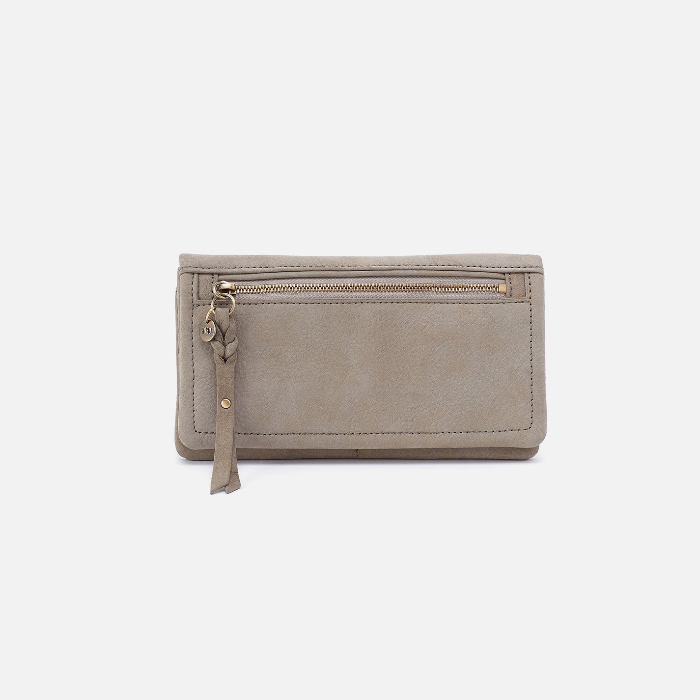 Lumen Continental Wallet in Nubuck Leather – Golden Granite