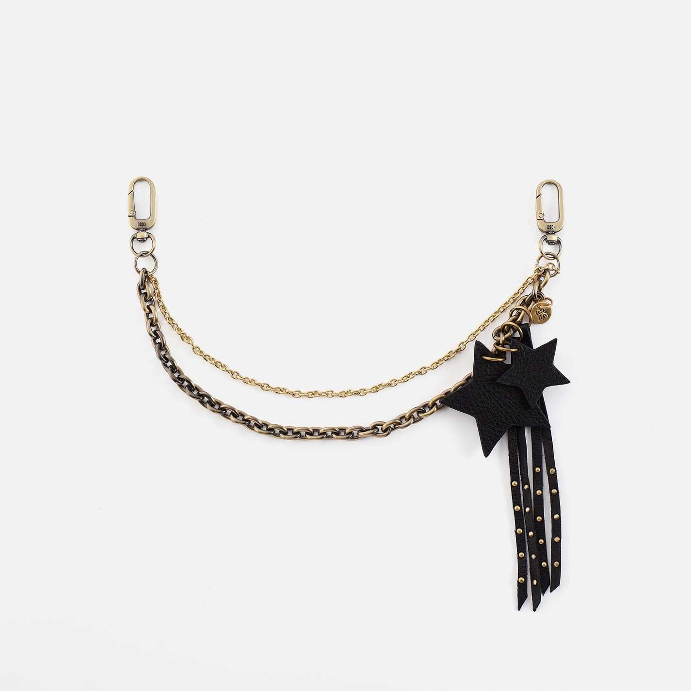 Black Star Swag in Pebbled Leather – Black
