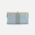 Lauren Clutch-Wallet In Buffed Leather – Sky