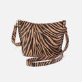 Pier Small Crossbody in Printed Leather – Zebra Stripes