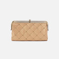 Lauren Clutch-Wallet In Pebbled Metallic Leather – Dusty Gold