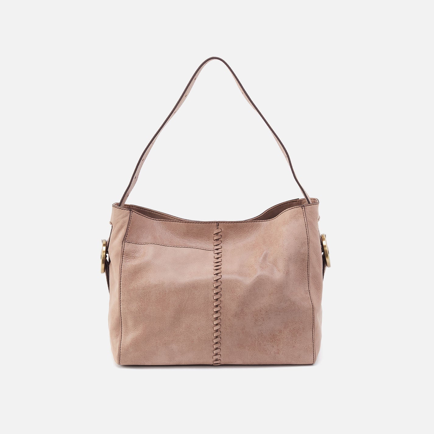 Render Shoulder Bag In Buffed Leather – Hazel