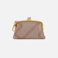 Cheer Frame Pouch In Pebbled Leather – Taupe