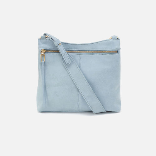 Cambel Crossbody In Buffed Leather – Sky