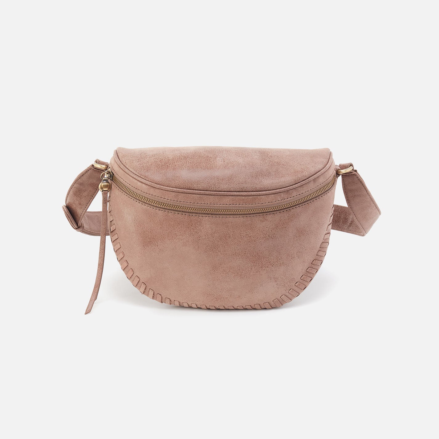 Juno Belt Bag In Buffed Leather – Hazel