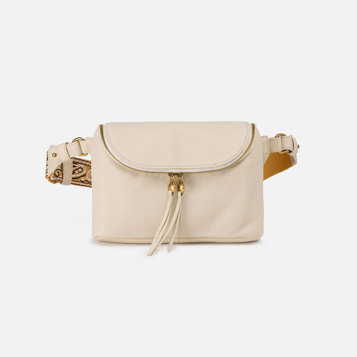 Fern Large Belt Bag In Pebbled Leather – Birch