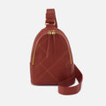 Fern Sling In Pebbled Leather – Rust