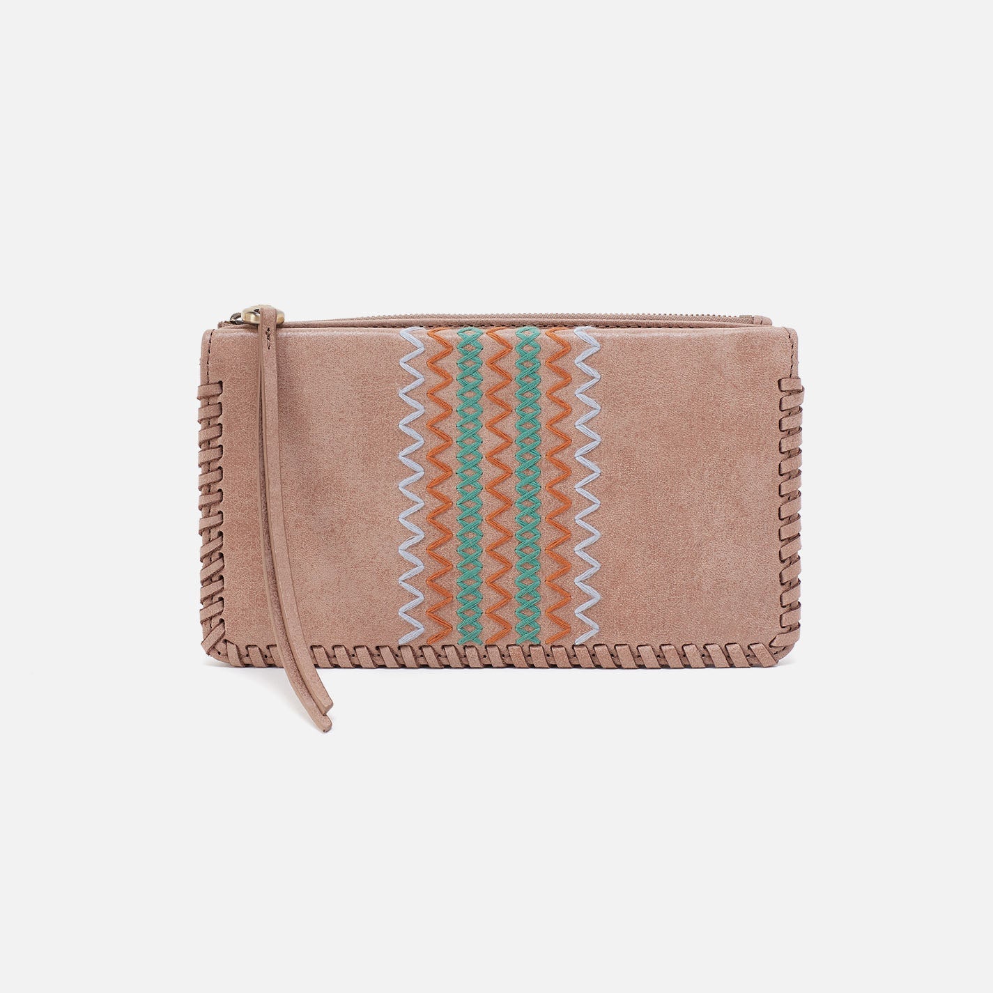 Foray Large Wallet In Buffed Leather – Hazel