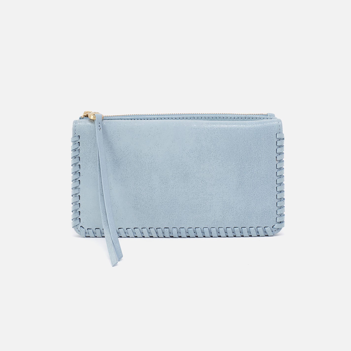 Foray Large Wallet In Buffed Leather – Sky