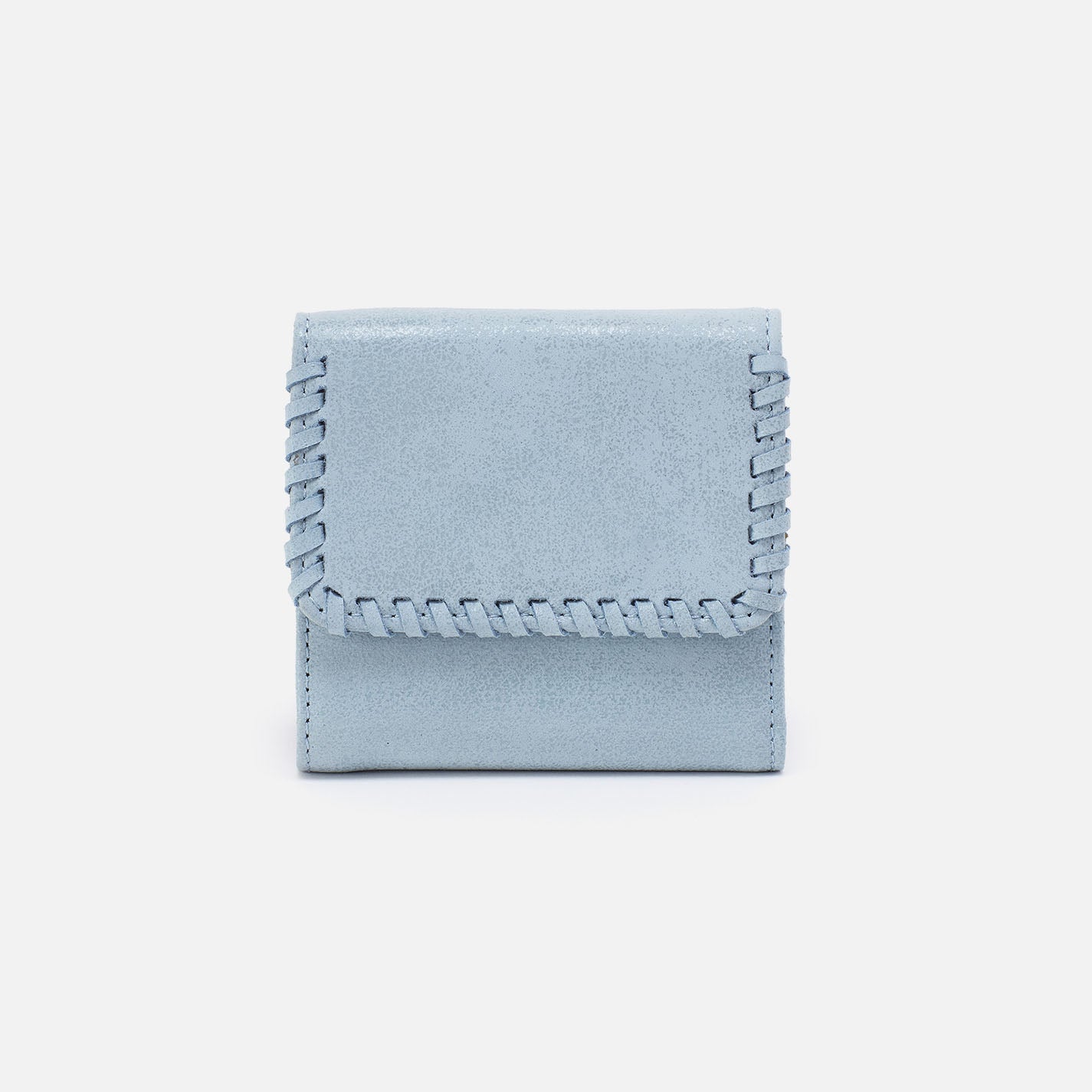 Foray Small Wallet In Buffed Leather – Sky