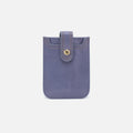 Dunn Card Case In Polished Leather – Sky Blue