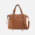 Harley Satchel In Pebbled Leather – Warm Honey