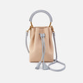 Eden Phone Crossbody In Pebbled Leather – Linen