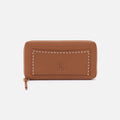 Hart Large Wallet In Pebbled Leather – Warm Honey