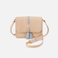 Eden Small Crossbody In Pebbled Leather – Linen