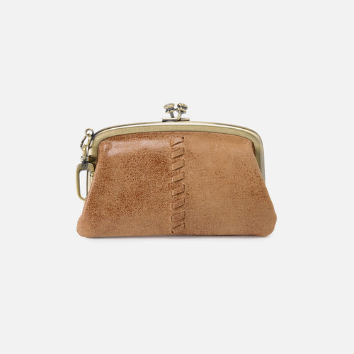 Cheer Frame Pouch In Buffed Leather – Whiskey