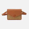 Margot Belt Bag In Pebbled Leather – Burnished Caramel Caning