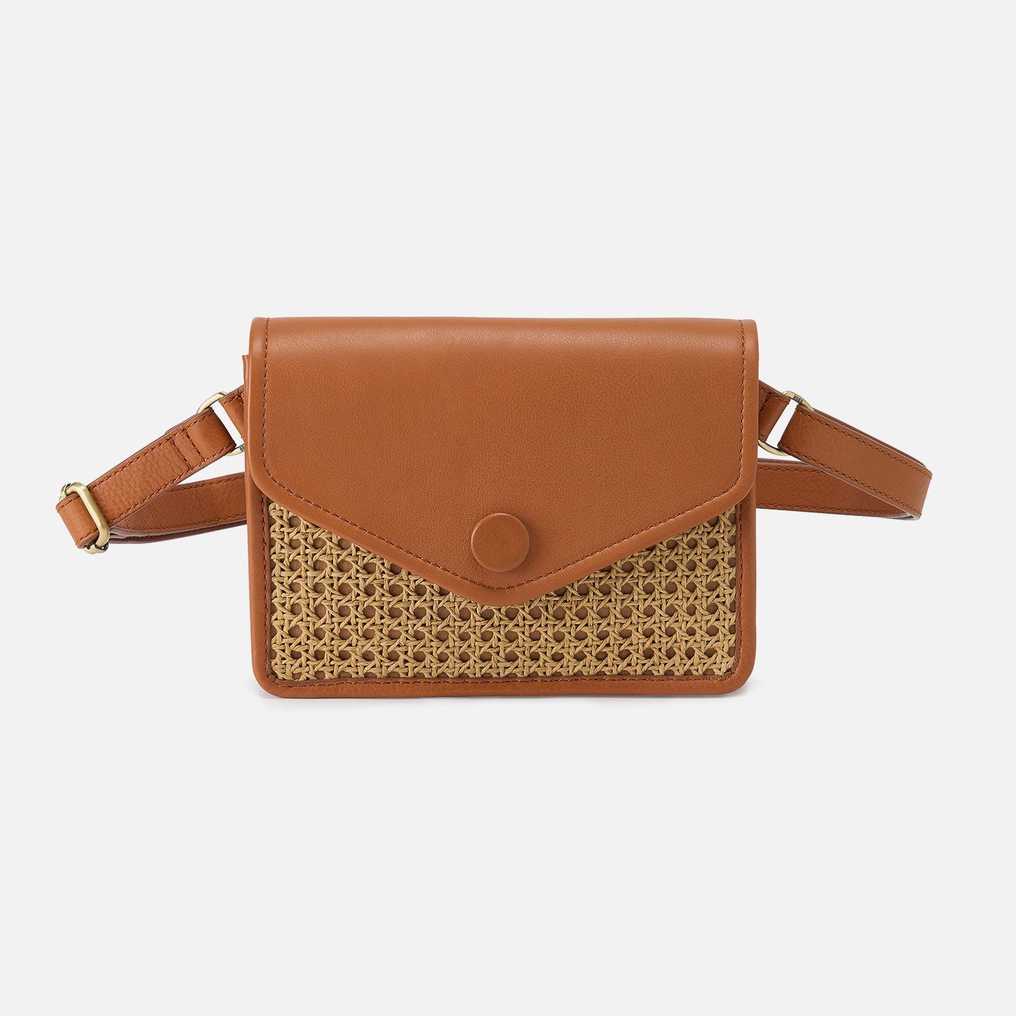 Margot Belt Bag In Pebbled Leather – Burnished Caramel Caning