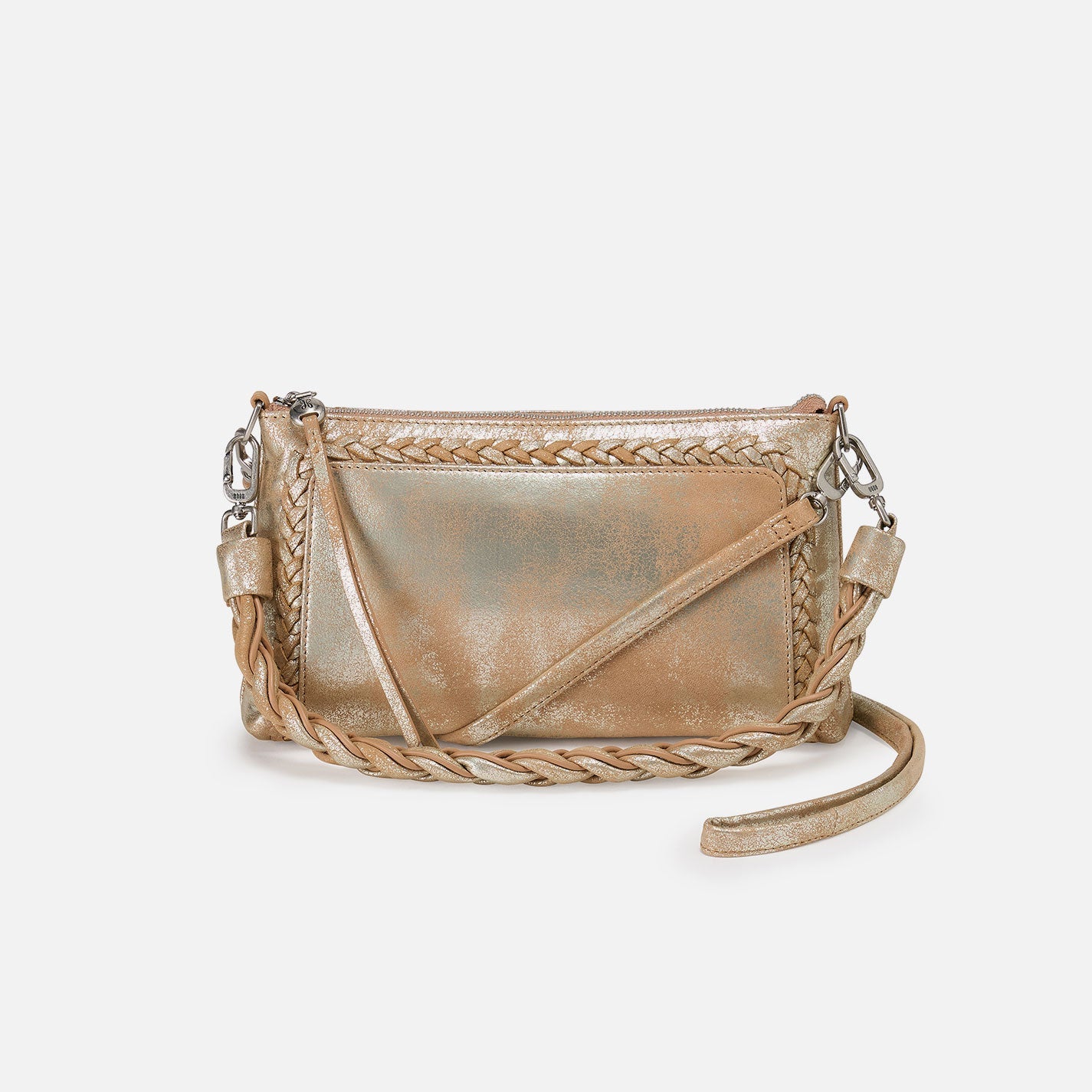 Darcy Crossbody In Metallic Leather – Saddle Stardust