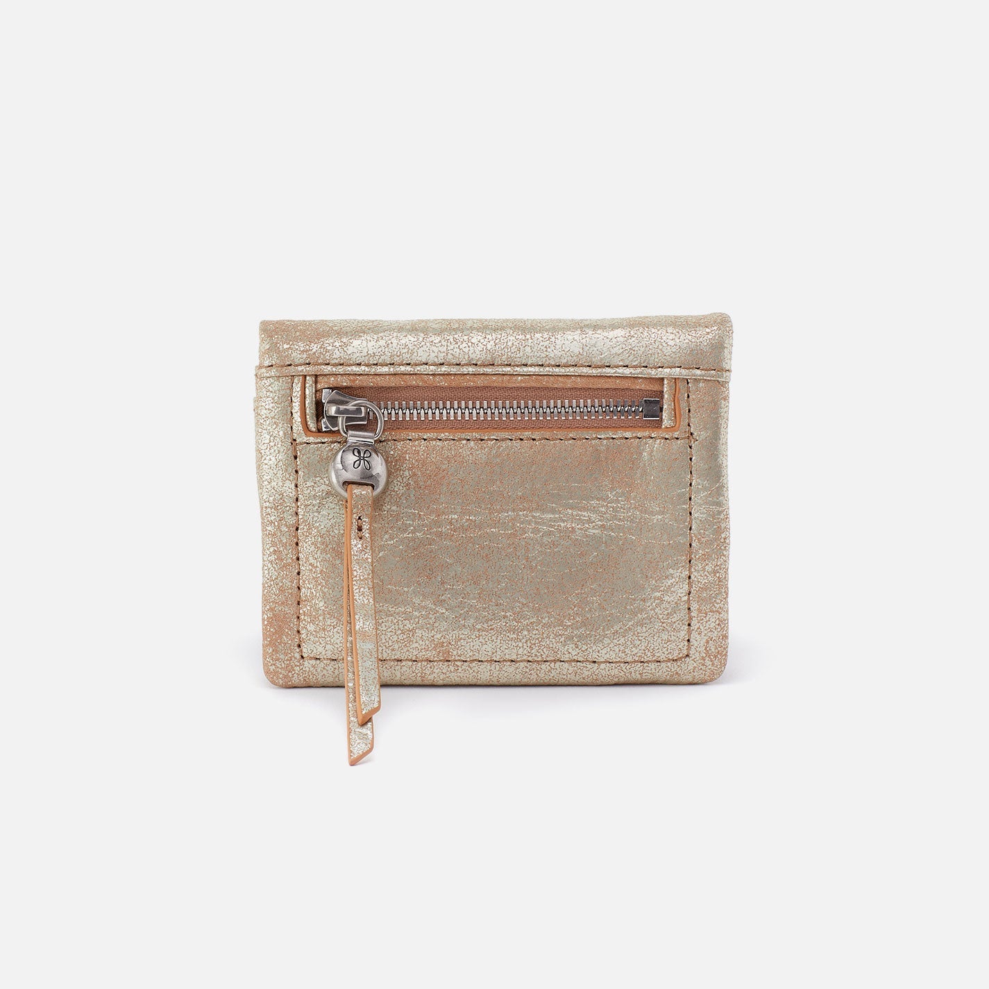 Lumen Mini Wallet In Metallic Leather – Saddle Stardust