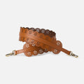 Tabby Long Strap In Smooth Leather – Truffle