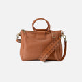 Sheila Medium Satchel In Pebbled Leather – Warm Honey