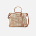 Sheila Medium Satchel In Metallic Leather – Saddle Stardust