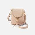 Fern Crossbody In Pebbled Leather – Linen