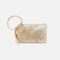 Sable Wristlet In Metallic Leather – Saddle Stardust