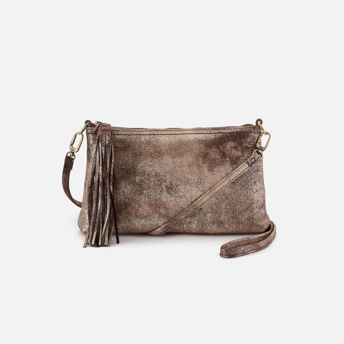 Darcy Crossbody in Metallic Leather – Cocoa Platinum