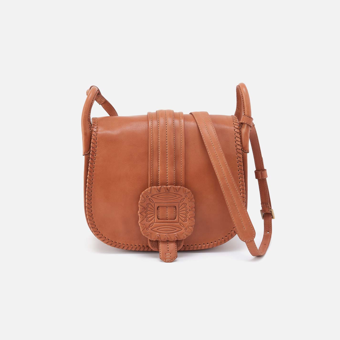 Kiva Large Crossbody in Washed Leather – Harvest Wheat