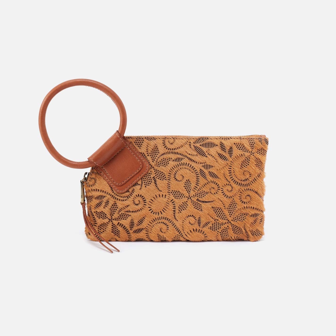 Sable Wristlet in Hair-On Leather – Harvest Wheat Hair-On