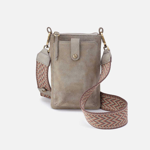 Cass Phone Crossbody in Nubuck Leather – Golden Granite