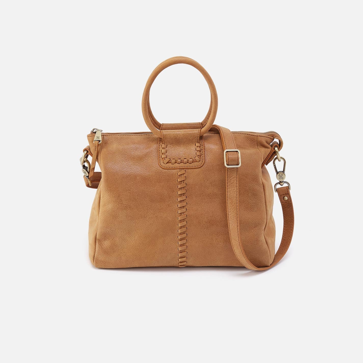 Sheila Medium Satchel in Buffed Leather – Whiskey