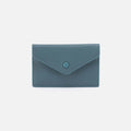 Goldie Card Case in Pebbled Leather – Agave Leaf