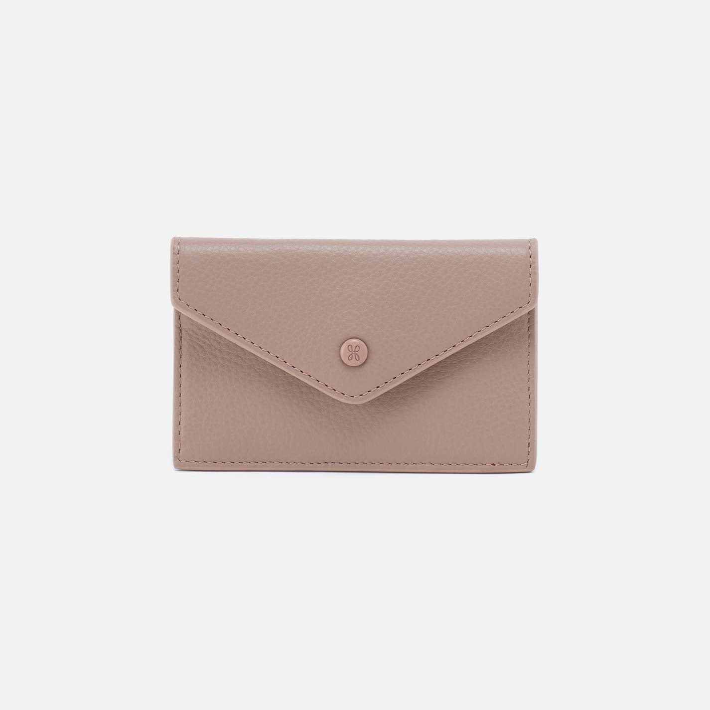 Goldie Card Case in Pebbled Leather – Warm Adobe
