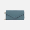 Goldie Large Wallet in Pebbled Leather – Agave Leaf