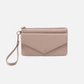 Goldie Wristlet in Pebbled Leather – Warm Adobe
